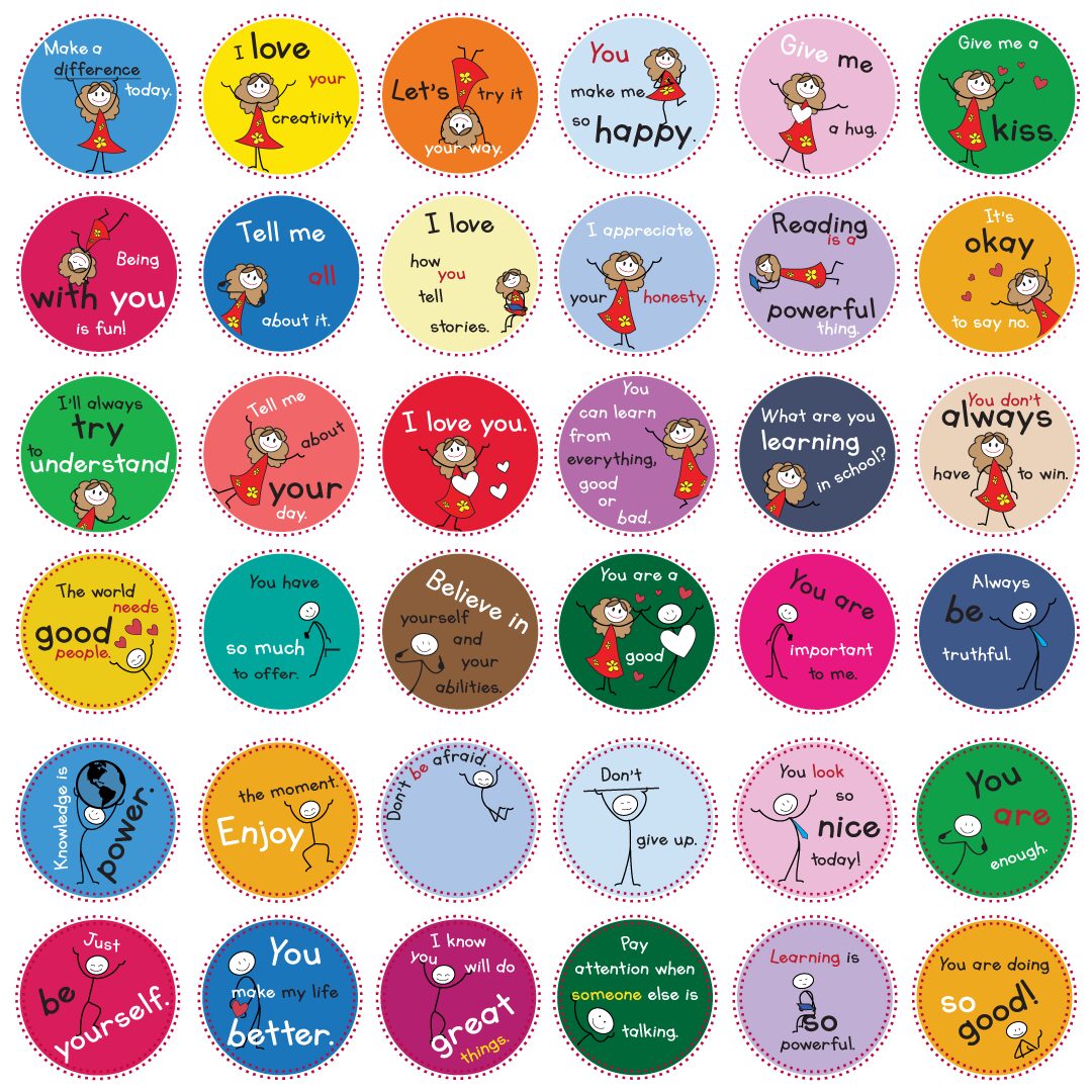 Affirmative messages set 2 from The Joy in You featuring positive and motivational quotes