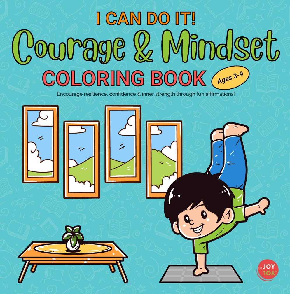 I Can Do It courage and mindset coloring book for kids with bold affirmations