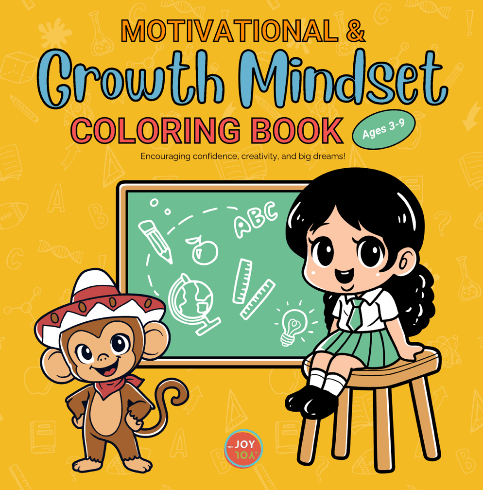 Motivational and growth mindset coloring book for kids Volume 1 with positive affirmations