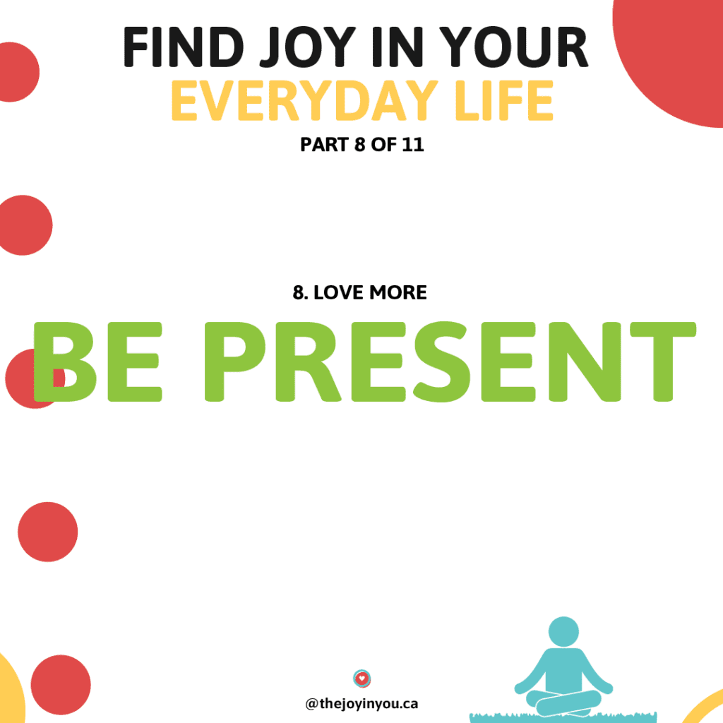 Be present. Instagram Post The Joy in You